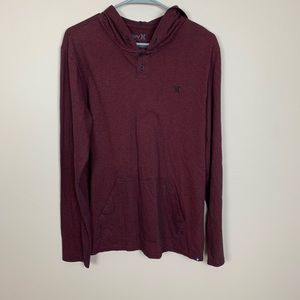 Men’s maroon Hurley hoodie